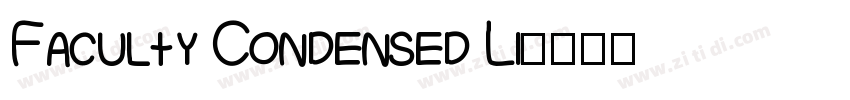 Faculty Condensed Li字体转换
